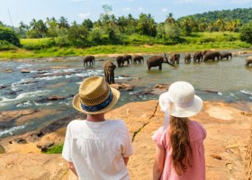 KidsReizen Sri-Lanka-overal-kinderen-kijken-olifanten KidsReizen - Ultiem Sri Lanka 30pluskids