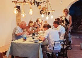 Villa Sueno Grande Costa Blanca, Spanje gezellig eten Villa Sueno Grande 30pluskids