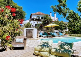 Quinta Vida Verde in Leiria Portugal zwembad en terras Quinta Vida Verde 30pluskids