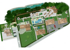 Rendez-vous in Roaix, Frankrijk plattegrond Vakantieverblijf Rendez-Vous 30pluskids