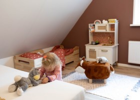 Vakantiehuis Vliegend Hert op de Veluwe, Nederland kinderslaapkamer Vakantiehuis Vliegend Hert 30pluskids