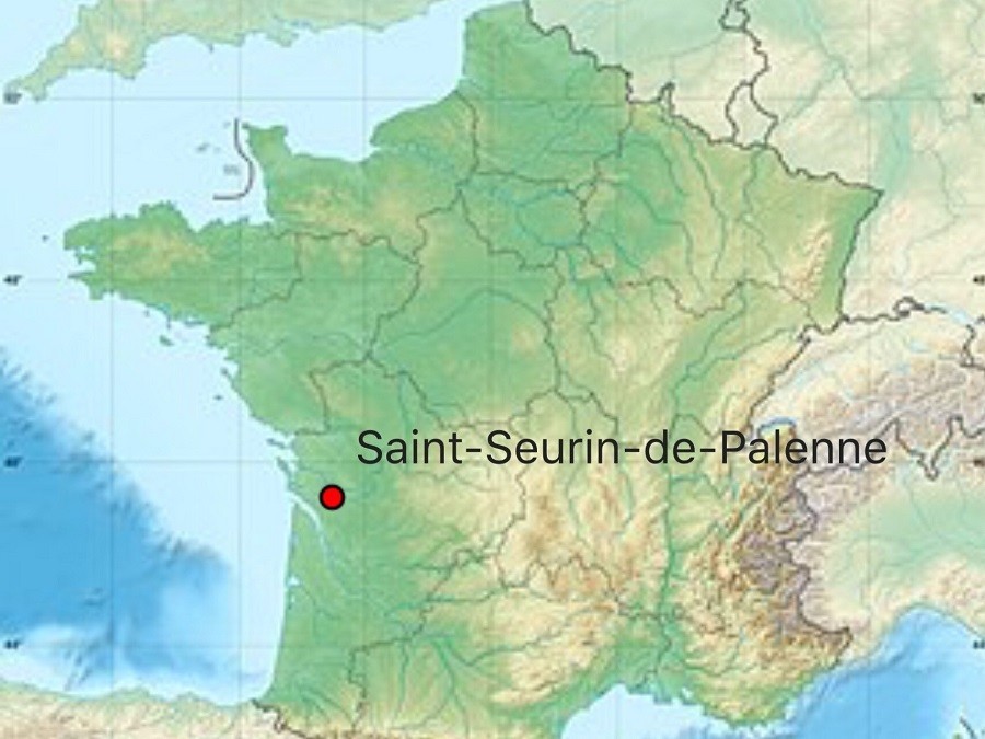 Les Gite du Vigneron, Frankrijk kaartje Les Gites du Vigneron 30pluskids kaart