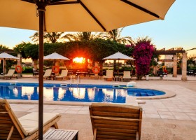 Hotel Migjorn op Mallorca, Spanje Pool at sunset Hotel Migjorn**** 30pluskids