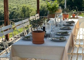Casa Buonavecchia in Le Marche, Italie gedekte tafel 2 Agriturismo Casa Buona Vecchia 30pluskids