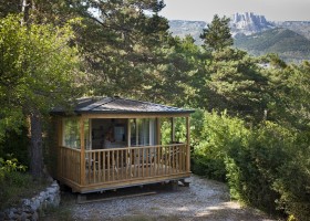 Camping Huttopia Gorges du Verdon, Frankrijk huisje hoofd Camping Huttopia Gorges du Verdon 30pluskids