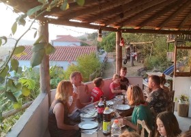 Quinta Horta da Rosa in Leiria, Portugal samen eten Quinta Horta da Rosa 30pluskids