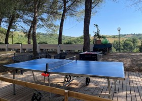 Casa Glamping Sorriso in Umbrie Italie tafeltennis Casa & Glamping Sorriso 30pluskids