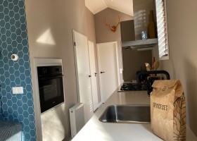 Boslodge Grasmus in Nunspeet op de Veluwe Gelderland keuken Boslodge Grasmus 30pluskids