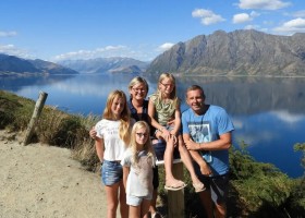 Travelnauts Nieuw-Zeeland gezin bergen meer Travelnauts rondreis Nieuw-Zeeland 30pluskids
