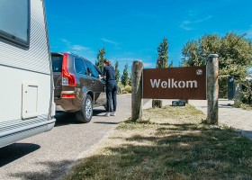 De Zeeuwse Kust in Zeeland, Nederland aankomst Strandpark De Zeeuwse Kust 30pluskids
