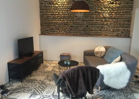 Domaine Saint Esselin in Larreule, Franrijk gite woonkamer Domaine Saint Esselin 30pluskids