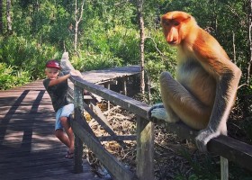 KidsReizen Sarawak-Bako-NP-Liam-neusaap KidsReizen Maleisië - 2 weken vakantiepret 30pluskids