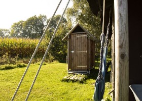 BoerenBed Brabantse Hei in Hooge Mierde Noord-Brabant, Nederland douche BoerenBed De Brabantse Hei 30pluskids