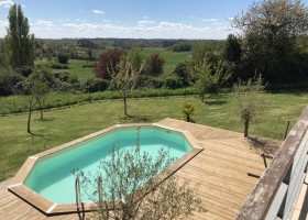 Domaine La Fontaine in Poitou-Charentes, Frankrijk zwembad Domaine la Fontaine 30pluskids