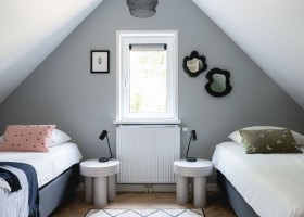 Boslodge Huismus in Nunspeet op de Veluwe Gelderland slaapkamertje Boslodge Huismus 30pluskids