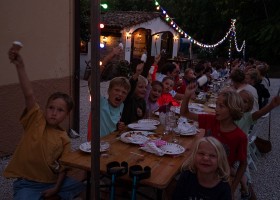 Casa Tartufo in Le Marche, Italie eten Casa Tartufo 30pluskids