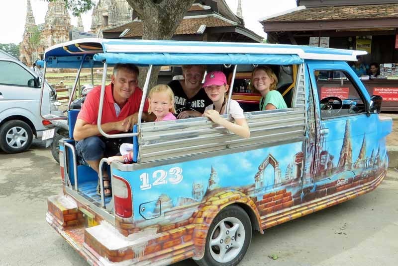 Riskja Family rondreis Thailand tuktuk Bangkok
