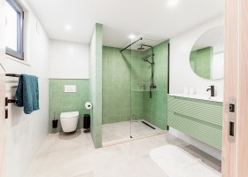 Quinta Bordallo aan de Zilverkust, Portugal badkamer groen Quinta Bordallo 30pluskids