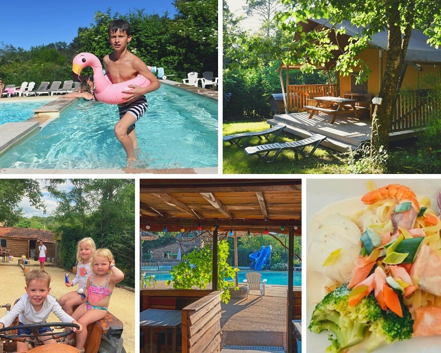 Le Pech Charmant in de Dordogne, Frankrijk collage