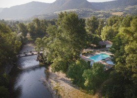 Camping Huttopia Millau, Frankrijk rivier ManuReyboz Camping Huttopia Millau 30pluskids