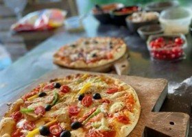 Domaine Les Champeaux in de Auvergne, Frankrijk pizza's Domaine Champeaux 30pluskids