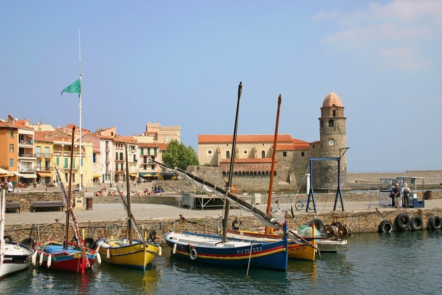 Collioure in de Languedoc-Rousillon Frankrijk