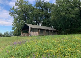 Lot Sous Toile in de Lot, Frankrijk safaritent Lot Sous Toile 30pluskids