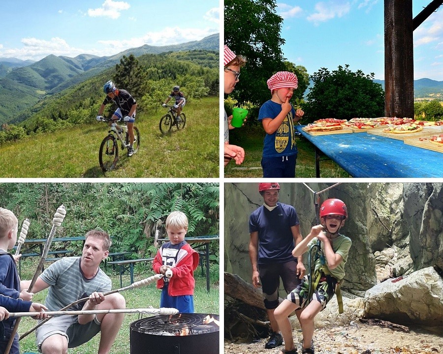 Faranghe in Le Marche, Italie activiteiten collage
