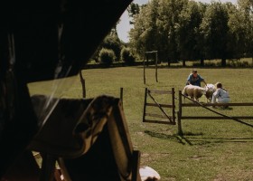 Boerenbed Landgoed ter Wijnedale in Torhout, Belgie uitzicht BoerenBed Landgoed ter Wijnendale 30pluskids
