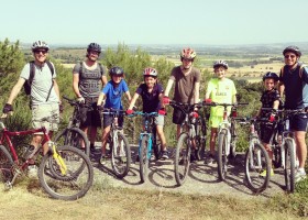 Domaine en Birbes in Laurac, Frankrijk MTB tocht mannenmetkids Domaine en Birbès 30pluskids