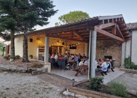 Camping il Tramonto in Le Marche Italie met zn allen eten 2 Camping il Tramonto 30pluskids