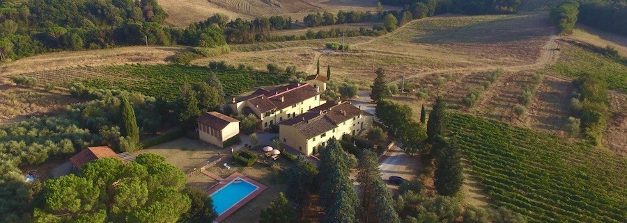 Partingoli in Toscane, Italie Agriturismo vanuit de lucht