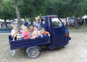 Casa Tartufo in Le Marche, Italie autootje Casa Tartufo 30pluskids
