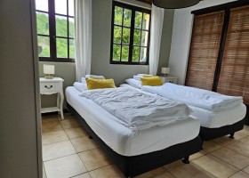 Font Neuve tussen Lot en Dordogne Frankrijk slaapkamer 2 bedden 2 Font Neuve 30pluskids