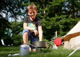 Geardropper op camping Morgenrood in Oisterwijk, Nederland koken Geardropper op camping Morgenrood 30pluskids