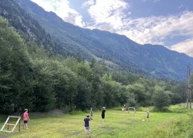 Bergmoment in Rauris Oostenrijk voetbal Bergmoment 30pluskids