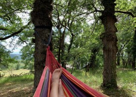 Lot Sous Toile in de Lot, Frankrijk hangmat Lot Sous Toile 30pluskids