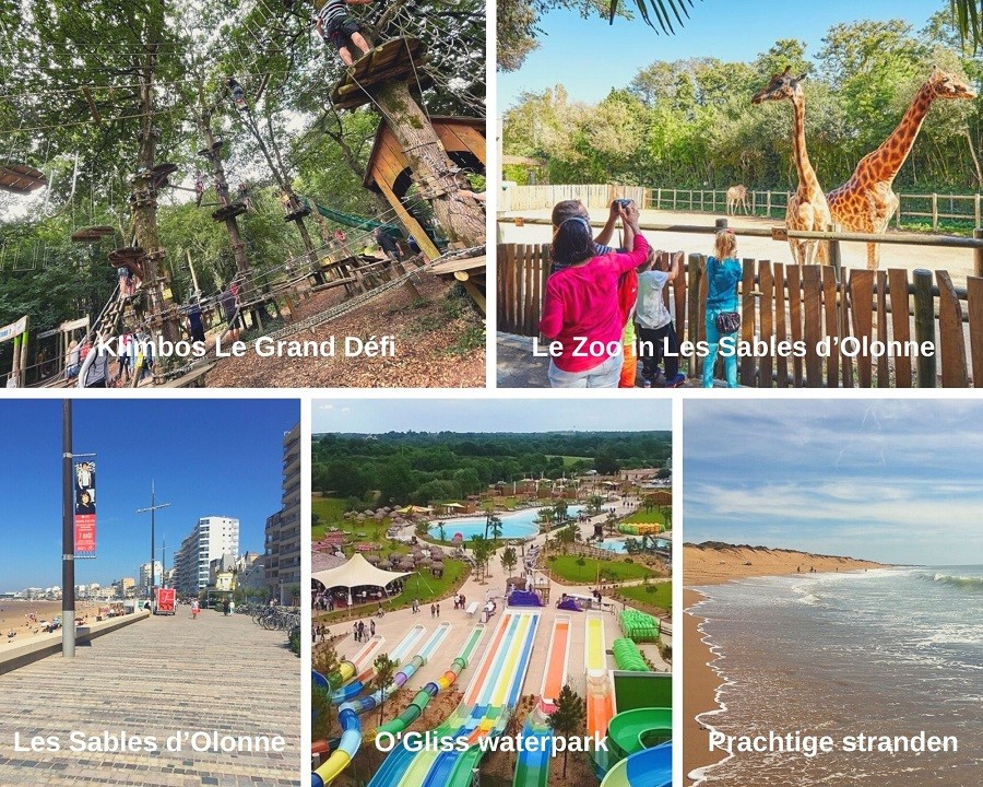 Le Pre d'Olonne in de Vendee, Frankrijk omgeving collage