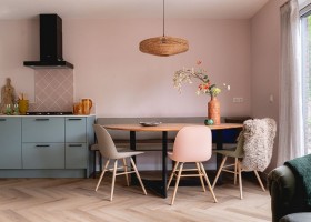 Boslodge Huismus in Nunspeet op de Veluwe Gelderland keuken Boslodge Huismus 30pluskids