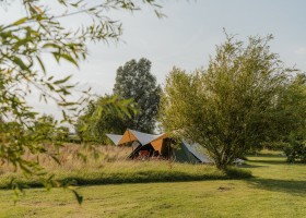 It Dreamlan Friesland, Nederland Kamperen in het veld it Dreamlân 30pluskids