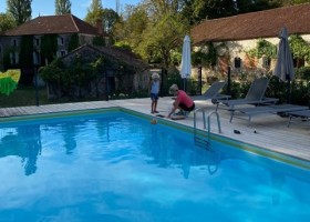 Domaine du Merlet in de Lot-et-Garonne, Frankrijk zwembad Domaine du Merlet 30pluskids
