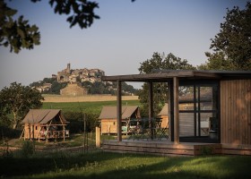 Camping Huttopia Cordes sur Ciel, Frankrijk-ManuReyboz huisjes Camping Huttopia Pays de Cordes sur Ciel 30pluskids