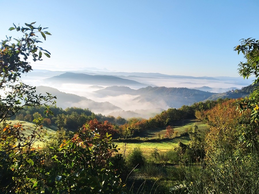 Agriturismo Crose in Spigno Monferrato, Italie uitzicht vallei