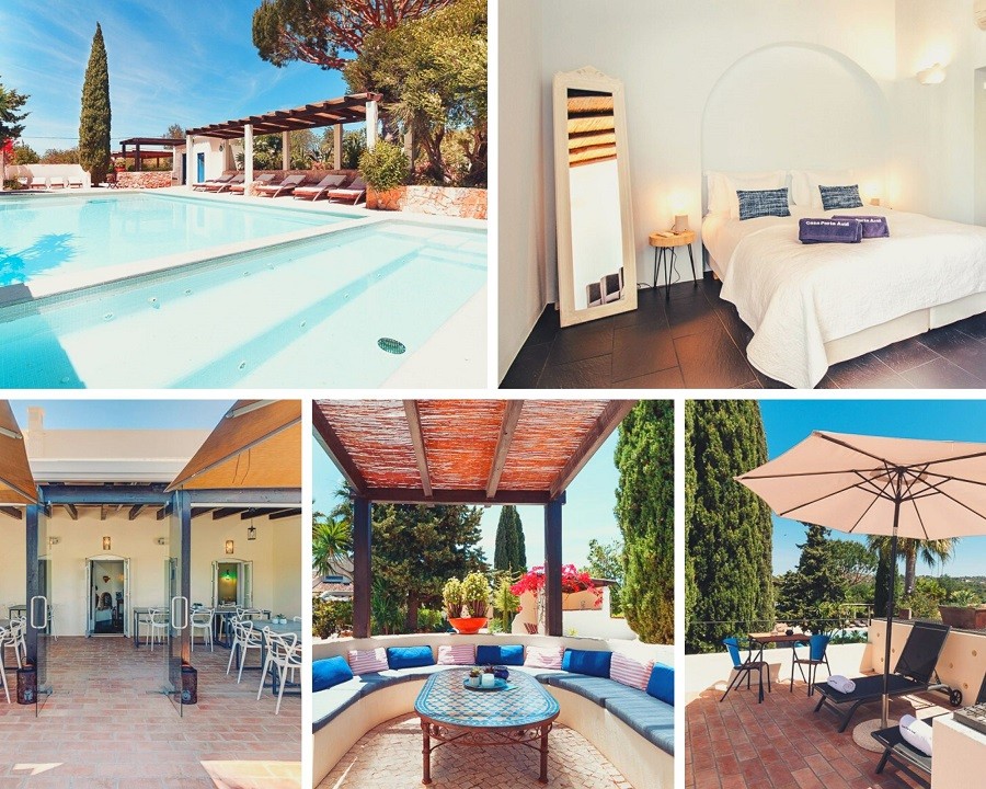 Casa Porta Azul in de Algarve, Portugal collage