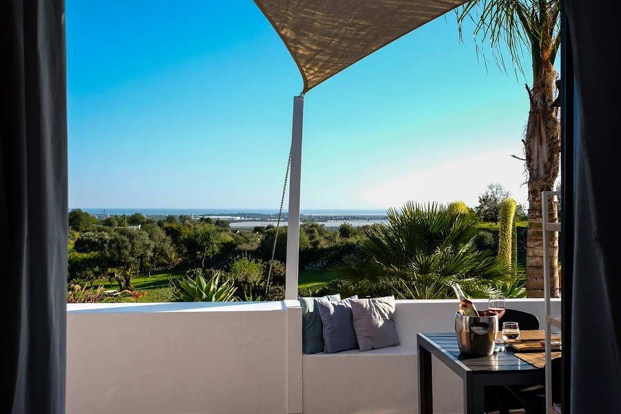 Casa Verdazul in de Algarve, Portugal Cascata terras liggend