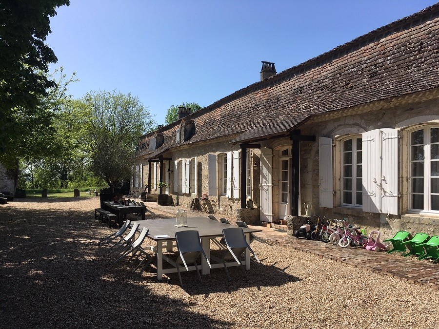 Chartreuse des Moulins in de Dordogne, Frankrijk tuin 2