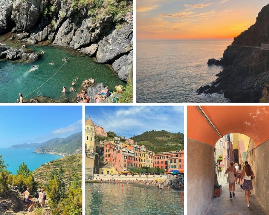 Cinque Terre, Italie collage