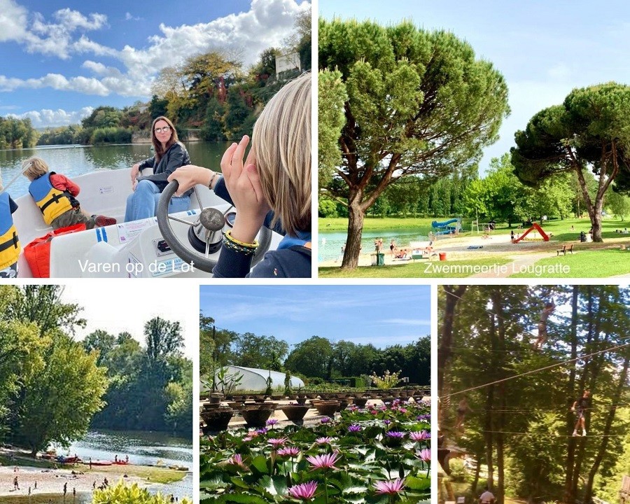 Domaine Bessiere in de Lot-et-Garonne, Frankrijk collage activiteiten
