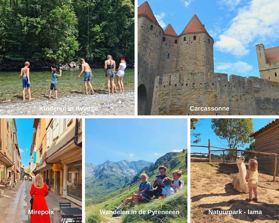 Domaine de Cammazet in Lapenne, Frankrijk collage omgeving