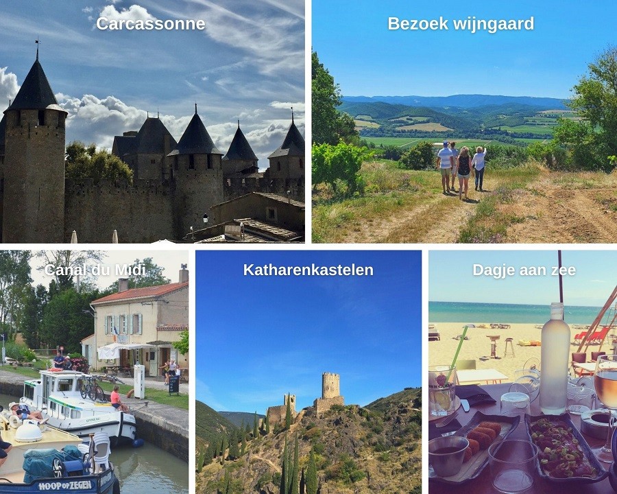 Domaine en Birbes in Laurac, Frankrijk omgeving collage